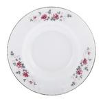 фото Тарелка глубокая 21.5см Porcelaine czech серая роза