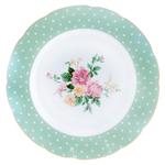 фото Тарелка мелкая 25см зелёный Porcelaine czech gh