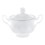 фото Сахарница 300мл жемчужный узор Porcelaine czech gh