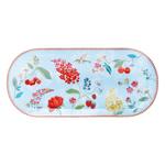 фото Блюдо для торта Pip studio hummingbirds blue 33х15см