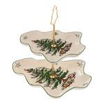 фото Этажерка двухъярусная рождественская ель Spode