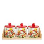 фото Набор банок для сыпучих продуктов Polystar Collection, Касатик