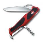 фото Перочинный нож VICTORINOX, RangerGrip, 13 см, 5 функций, красный, с фиксатором