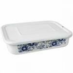фото Лоток для продуктов Лысьвенские эмали, Зимнее кружево, 28*5,5 см