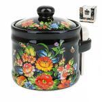 фото Банка для сыпучих продуктов Polystar Collection, Романс, 0,45 л, с ложкой