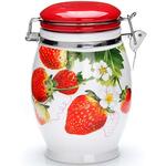фото Банка для сыпучих продуктов LORAINE, Клубника, 0,9 л