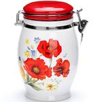 фото Банка для сыпучих продуктов LORAINE, Маки, 0,9 л