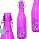 фото Бутылка для напитков LORAINE, 0,5 л, с узором, фиолетовый
