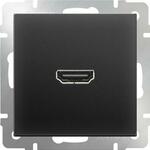 фото Розетка HDMI черная матовая WL08-60-11 4690389097522