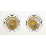 фото Встраиваемый светодиодный светильник Horoz 2X10W 2700К белый 016-022-0020 (HL6712L)