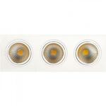 фото Встраиваемый светодиодный светильник Horoz 3X10W 2700К белый 016-022-0030 (HL6713L)