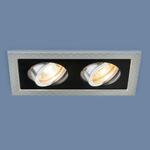 фото Встраиваемый светильник Elektrostandard 1041/2 MR16 SL/BK серебро/черный 4690389095443