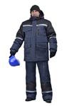 фото Зимний костюм для работы URSUS Инженер синий с черным (Смесовая ткань)
