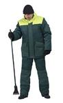 фото Зимний костюм для работы URSUS Буран зелёный с жёлтым (Смесовая Грета) -25°C
