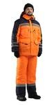 фото Зимний костюм для работы URSUS Зимник-Сигнал оранжевый с т.синим (Оксфорд)