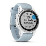 фото Спортивный навигатор Garmin FENIX 5S Plus,Glass,Wht w/Sea FoamBnd (010-01987-23)