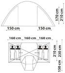 Фото №2 Палатка Canadian Camper Sana 4 Plus  Forest