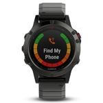 Фото №3 Спортивный навигатор Garmin FENIX 5X SAPPHIRE серые с металлическим браслетом (010-01733-03)