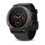 фото Спортивный навигатор Garmin Fenix 5X SAPPHIRE серые с черным ремешком