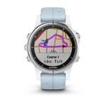 Фото №2 Спортивный навигатор Garmin FENIX 5S Plus,Glass,Wht w/Sea FoamBnd (010-01987-23)