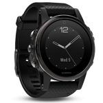 фото Спортивный навигатор Garmin FENIX 5S SAPPHIRE черные с черным ремешком (010-01685-11)