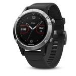 фото Спортивный навигатор Garmin FENIX 5 серебристые с черным ремешком (010-01688-03)