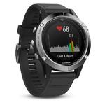 Фото №2 Спортивный навигатор Garmin FENIX 5 серебристые с черным ремешком (010-01688-03)