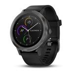 Фото №2 Спортивный навигатор Garmin VIVOACTIVE 3 черные с черным ремешком (010-01769-12)