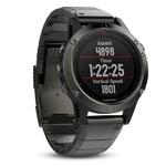 фото Спортивный навигатор Garmin FENIX 5X SAPPHIRE серые с металлическим браслетом (010-01733-03)