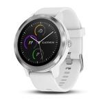 Фото №2 Спортивный навигатор Garmin VIVOACTIVE 3 серебристые с белым ремешком (010-01769-22)