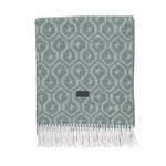 фото Плед Gant Home GRAF Throw 130x180см, зеленый, 55% хлопок, 35% овечья шерсть, 10% полиамид