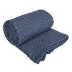 Фото №2 Плед Gant Home MELANGE WAFFLE KNIT 130x180см, синий