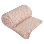 Фото №2 Плед Gant Home MELANGE WAFFLE KNIT 130x180см, розовый