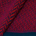 Фото №3 Плед Biederlackborbo Herringbone 150x200см, бордовый