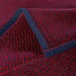 Фото №4 Плед Biederlackborbo Herringbone 150x200см, бордовый