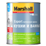 фото Краска для кухни и ванной Marshall Export база BC матовая 0,9 л