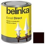 фото Эмаль антикоррозионная по ржавчине Belinka Email Direct коричневая 0,75 л