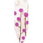 фото Чехол для гладильной доски colombo, Ажурные цветы розовые, 140*55 см