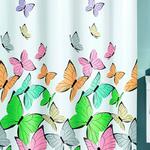 фото Butterflies Multicolor Шторка для ванной 180x200 см, 100% полиэстер