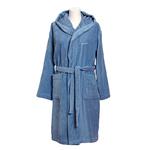 фото LIGHT VELOUR ROBE Халат махровый унисекс (100%хл,320г/м2), размер XXL,голуб.