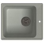 фото Кухонная мойка GranFest Quarz GF-Z17 420х480 мм композитная серая