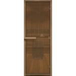 фото Дверь для хамама стеклянная Doorwood DW00802 бронза матовая 800х2000 мм