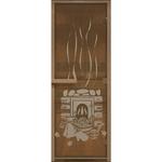 фото Дверь для сауны стеклянная Doorwood DW00090 Банька бронза 700х1900 мм
