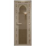 фото Дверь для хамама стеклянная Doorwood DW00468 Восточная арка бронза 700х1900 мм