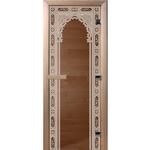 фото Дверь для сауны стеклянная Doorwood DW00079 Восточная арка бронза 700х1900 мм