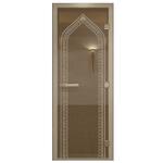 фото Дверь для хамама стеклянная Doorwood DW00179 Арка бронза 700х1900 мм