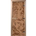 фото Дверь для сауны стеклянная Doorwood DW01039 Венеция бронза матовая 800х2000 мм