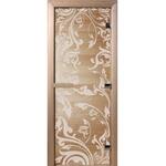 фото Дверь для сауны стеклянная Doorwood DW01042 Венеция прозрачная 800х2000 мм
