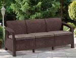 фото Диван пластиковый Keter Corfu Love Seat Max коричневый - серо-бежевый