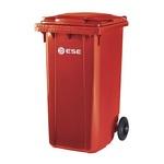 фото Контейнер пластиковый для мусора Ese 240 л красный